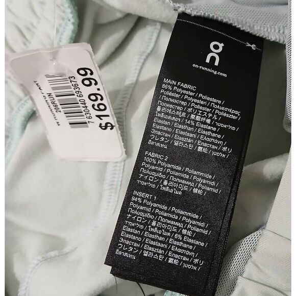 Run on clouds womens small spruce mint green running pants swiss engineering - Picture 6 of 8